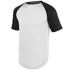 Augusta Sportswear Youth Wicking Short Sleeve Baseball Jersey (1509), Color 'White/Black'